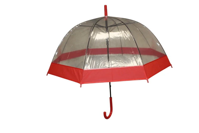 Parapluie CADDIE Grand Format - TRANSPARENT - Pliable, Léger et Renforcé