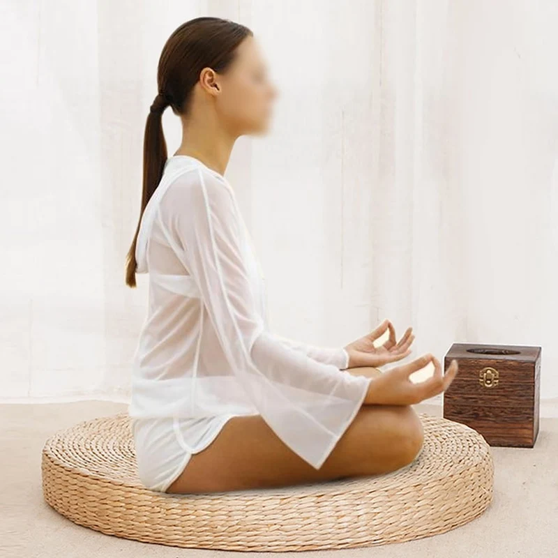 Pouf de Méditation en Rotin | SAMSARA