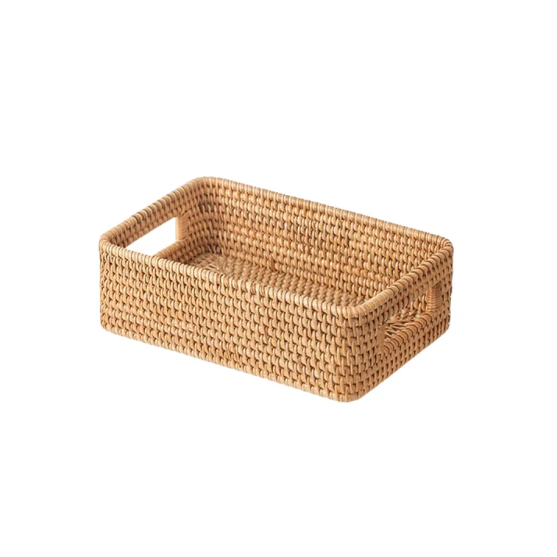 Panier de Rangement en Rotin