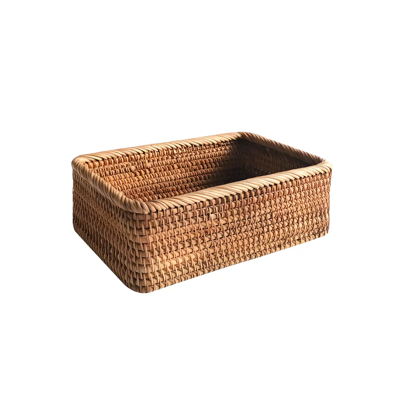 Panier en Rotin de Salle de Bain