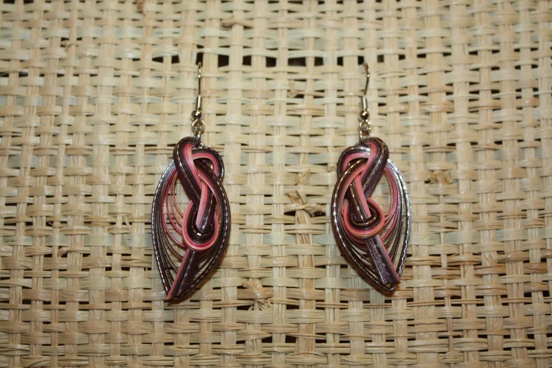 Boucles d'oreilles en Bambou - Artisanat Fait Main - Légères et colorées !
