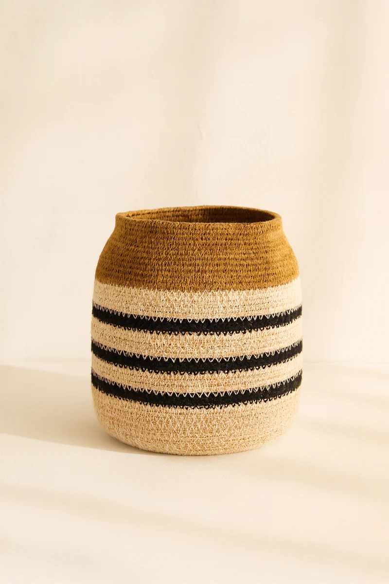 Kasba - Pot en fibres naturelles H18 cm