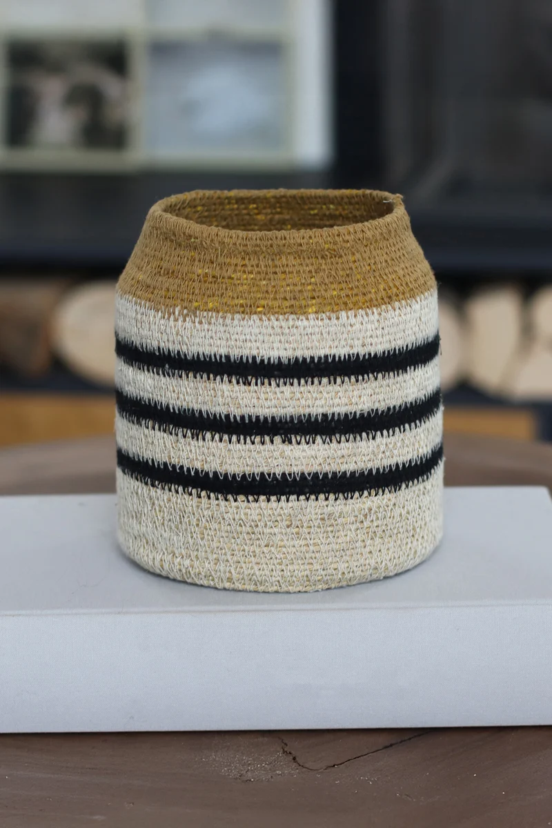 Kasba - Pot en fibres naturelles H18 cm