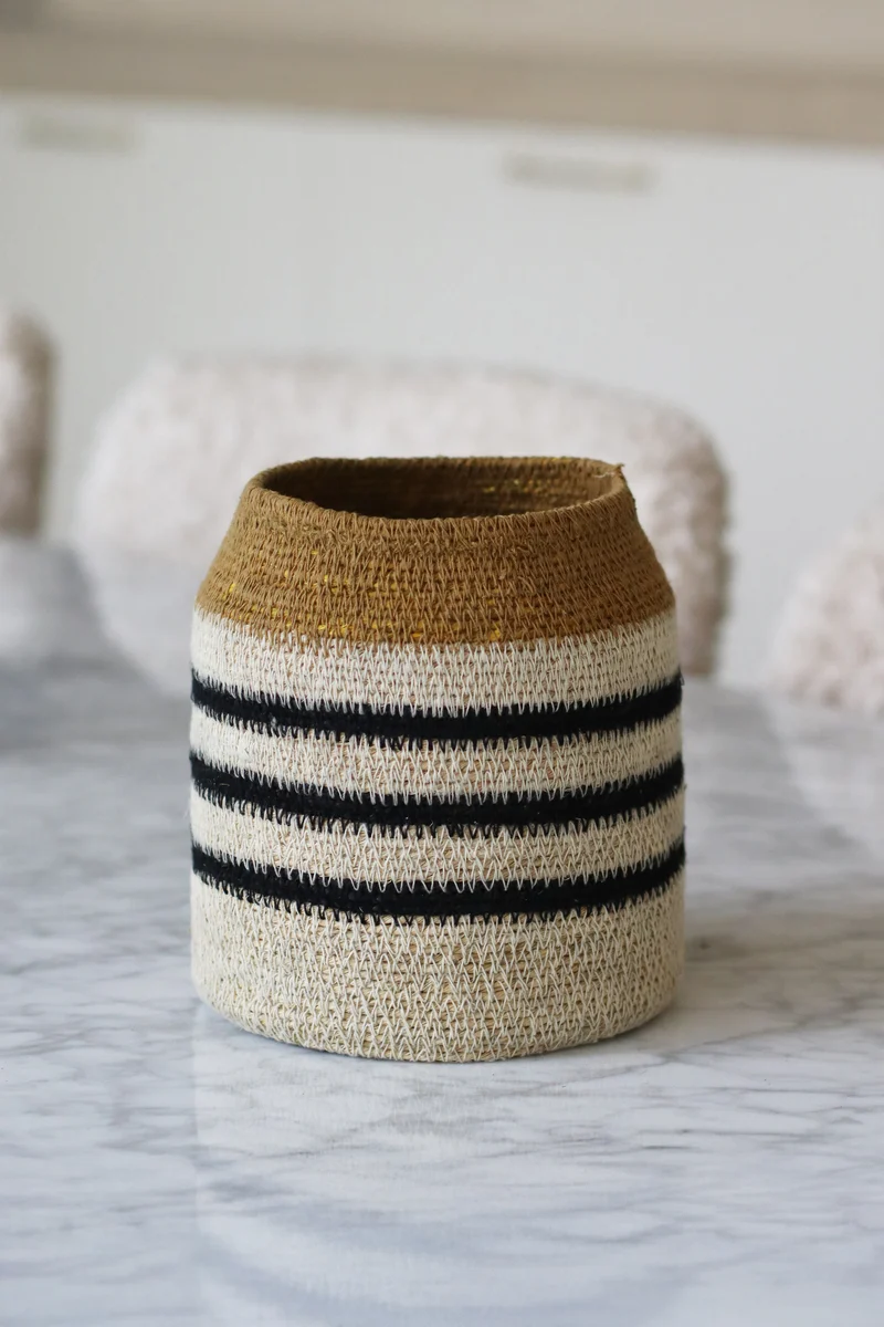 Kasba - Pot en fibres naturelles H18 cm