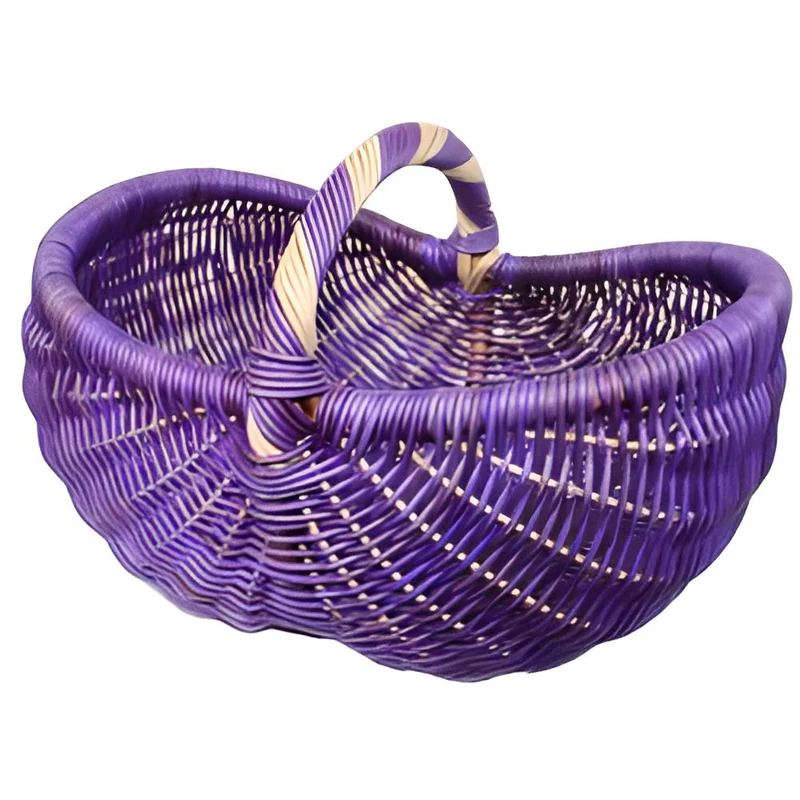 Panier en Rotin Violet