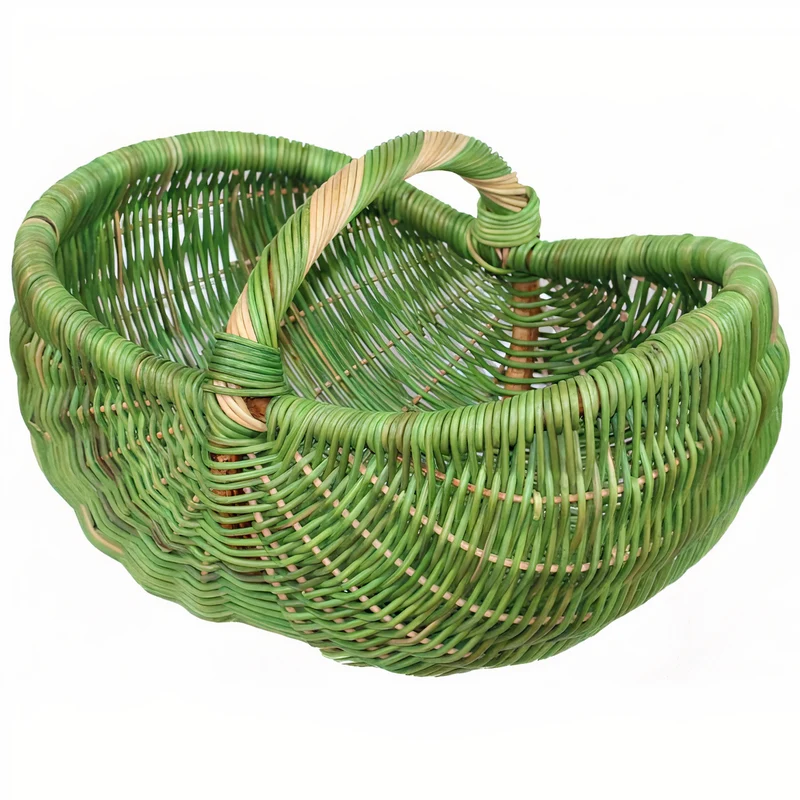 Panier en Rotin Vert
