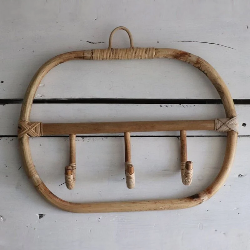 Porte-Manteau en Rotin Design Moderne | ZÉPHYR