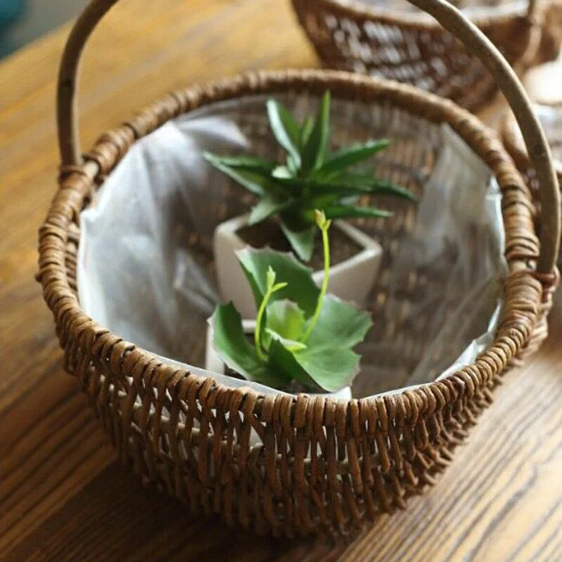 Panier Osier Style Champignon