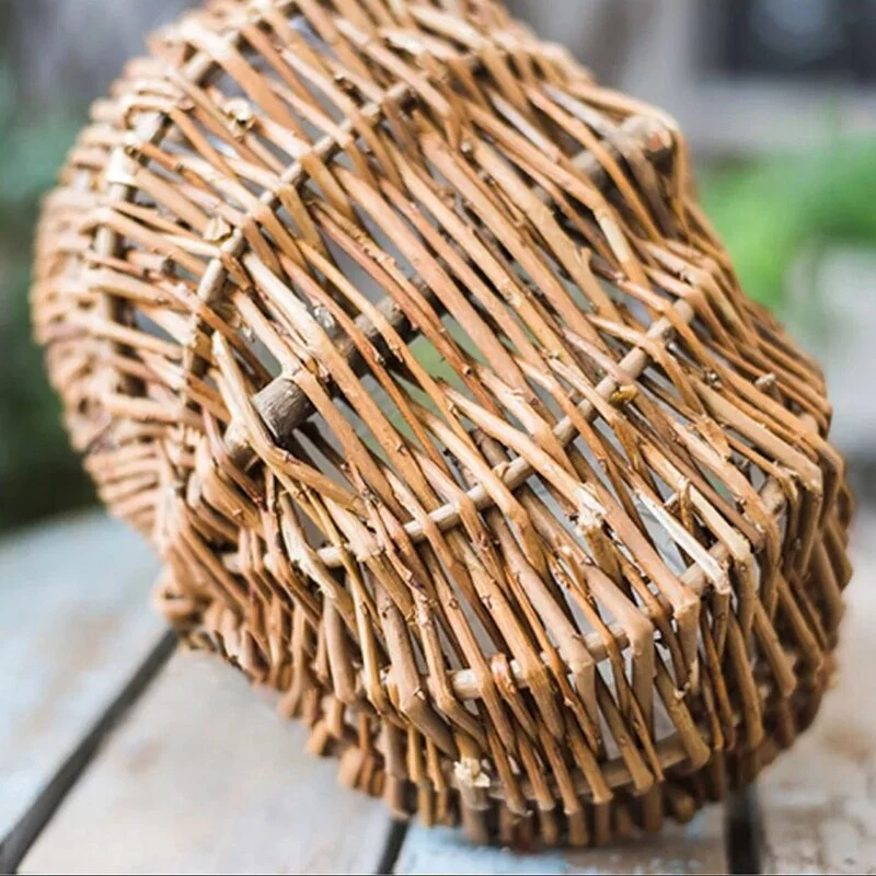 Panier Osier Style Champignon