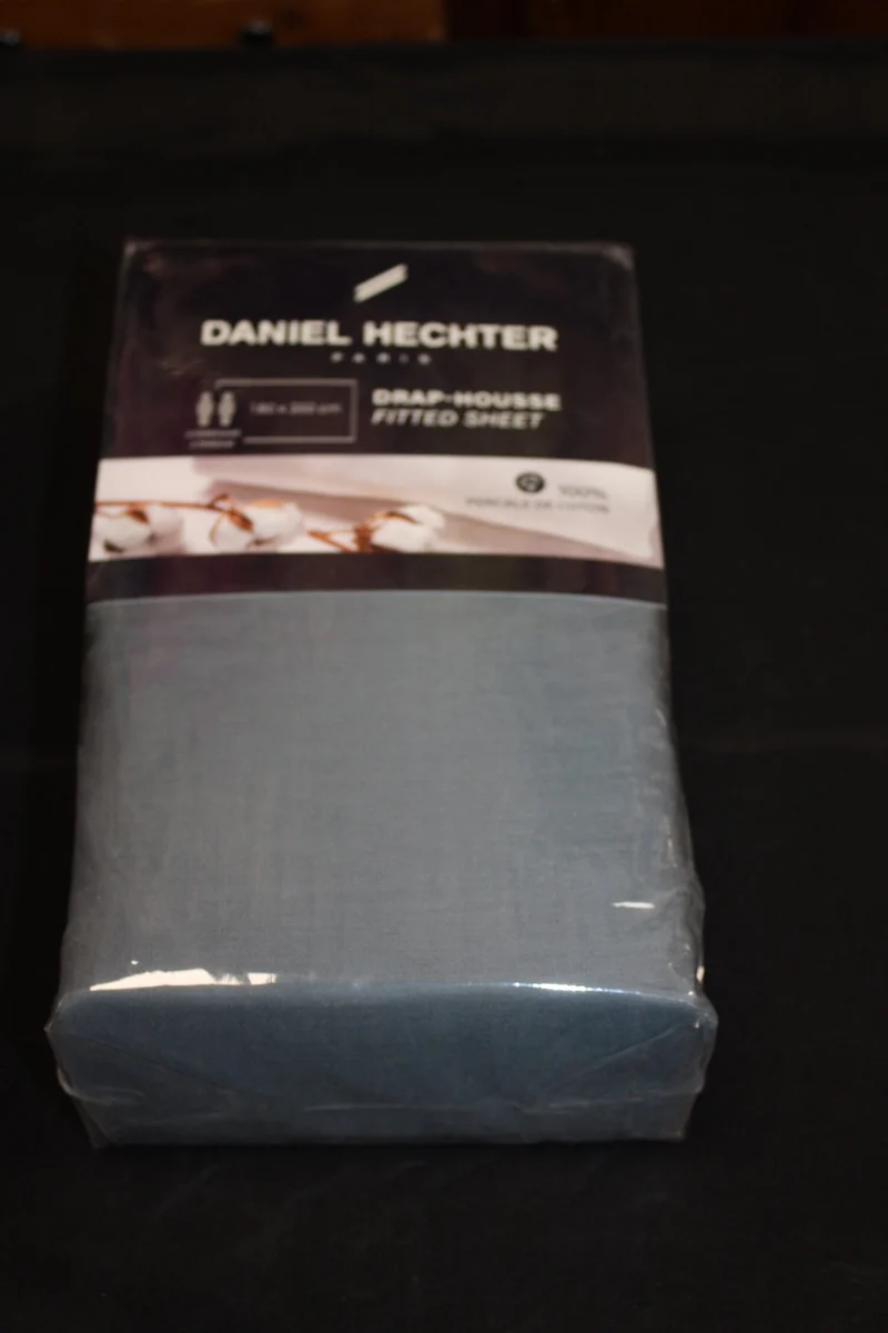 DRAP HOUSSE 100% COTON PERCALE - 2 PERSONNES - 180X200cm - Coloris au choix -