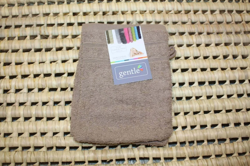 Lot de 4 gants de toilette qualité 100% COTON - 16 x 21 cm - 10 couleurs au choix -