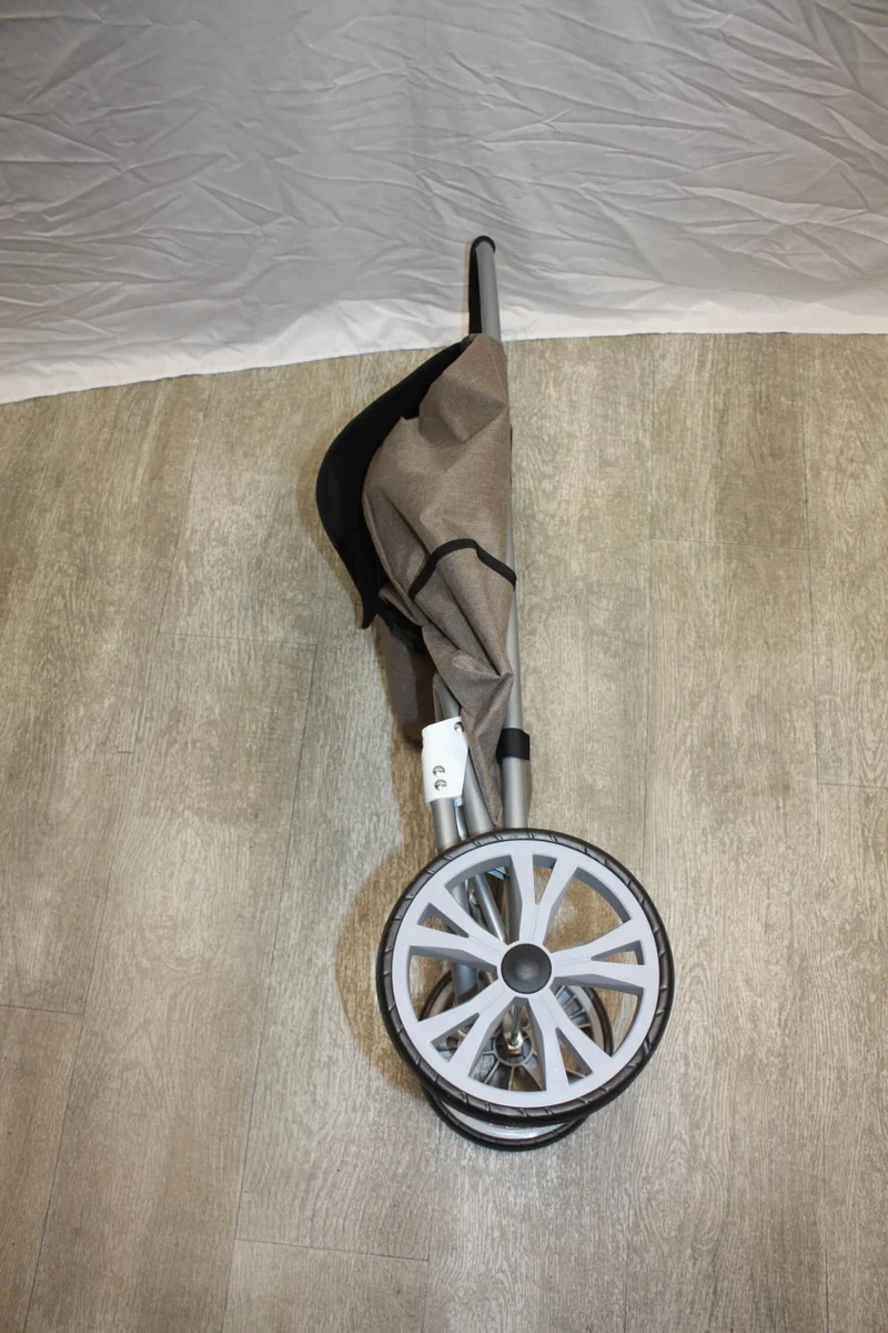Chariot de course grand volume - GRANDES ROUES - pliable 4 couleurs au choix