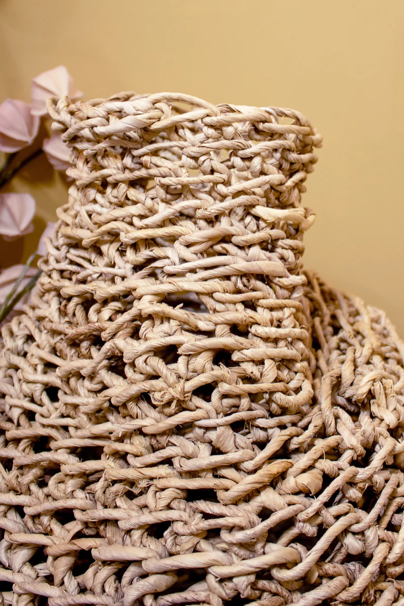 Abaca -Jarre décorative en fibres d'abaca