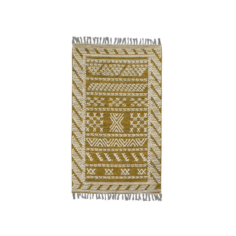 Tokat - Tapis en laine et coton tissé à la main 90 x 150 cm safran