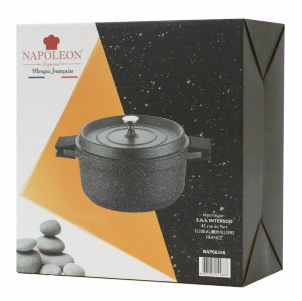 Cocotte Ø28cm Fonte d'Aluminium - TOUS FEUX + Four - Napoléon Anti adhésif