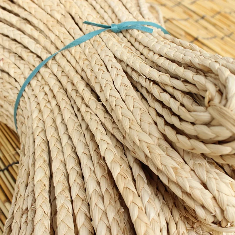 Accessoire Décoration en Rotin Style Paille Tressée