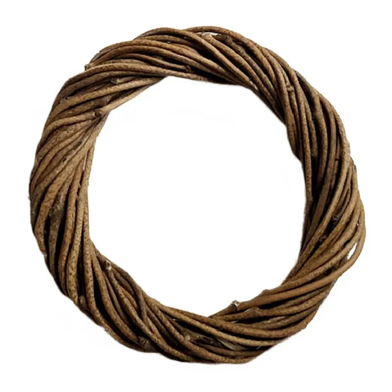 Couronne de Noël à décorer en osier brut