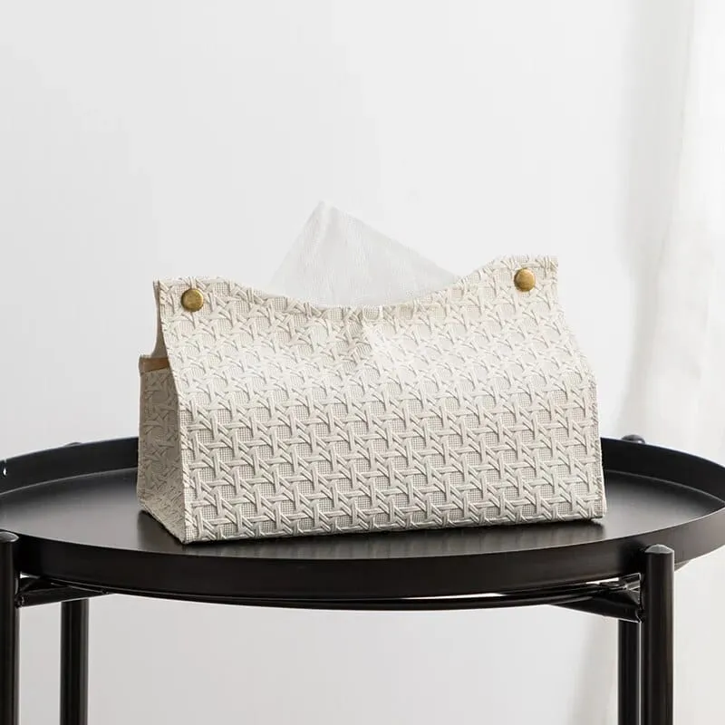 Sac Rotin de Style Moderne en Simili Cuir