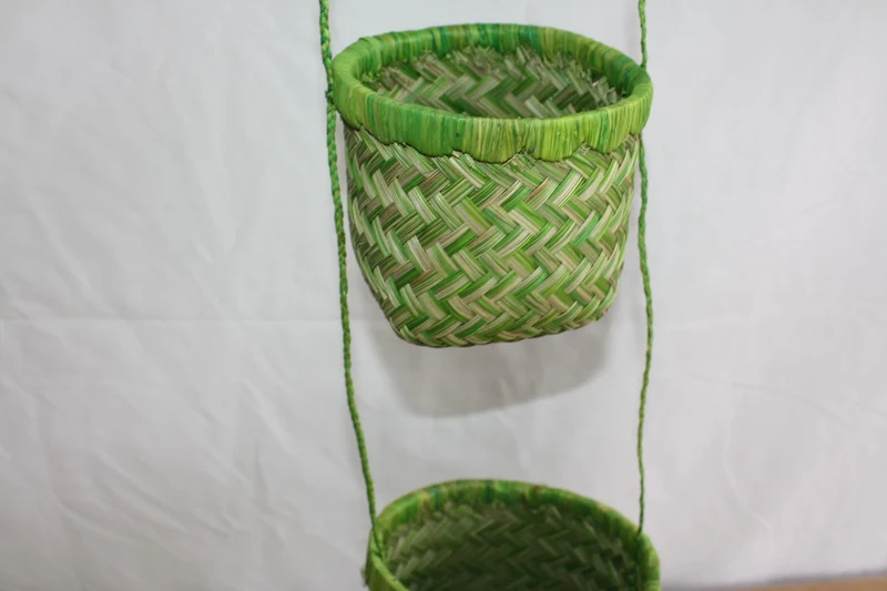 3 pots paniers suspendus Porte plantes , Porte épices , Petit paniers de rangement SUPERBE DECO - aravola osier rotin