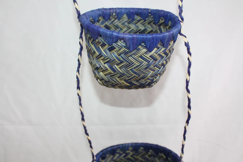 3 pots paniers suspendus Porte plantes , Porte épices , Petit paniers de rangement SUPERBE DECO - aravola osier rotin