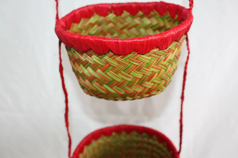 3 pots paniers suspendus Porte plantes , Porte épices , Petit paniers de rangement SUPERBE DECO - aravola osier rotin