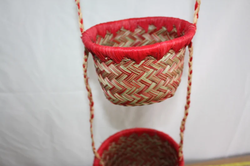 3 pots paniers suspendus Porte plantes , Porte épices , Petit paniers de rangement SUPERBE DECO - aravola osier rotin