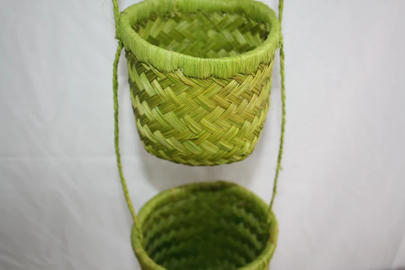 3 pots paniers suspendus Porte plantes , Porte épices , Petit paniers de rangement SUPERBE DECO - aravola osier rotin