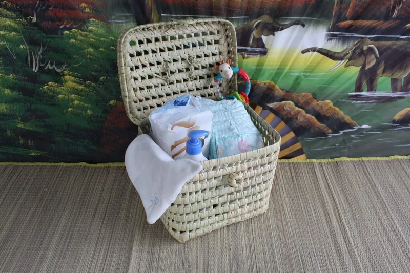 Petite Malle Tressée ou Coffre de rangement enfant / bébé - Vanity Corbeille Bac Jouets - Rotin Osier