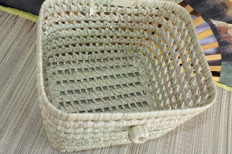 Petite Malle Tressée ou Coffre de rangement enfant / bébé - Vanity Corbeille Bac Jouets - Rotin Osier