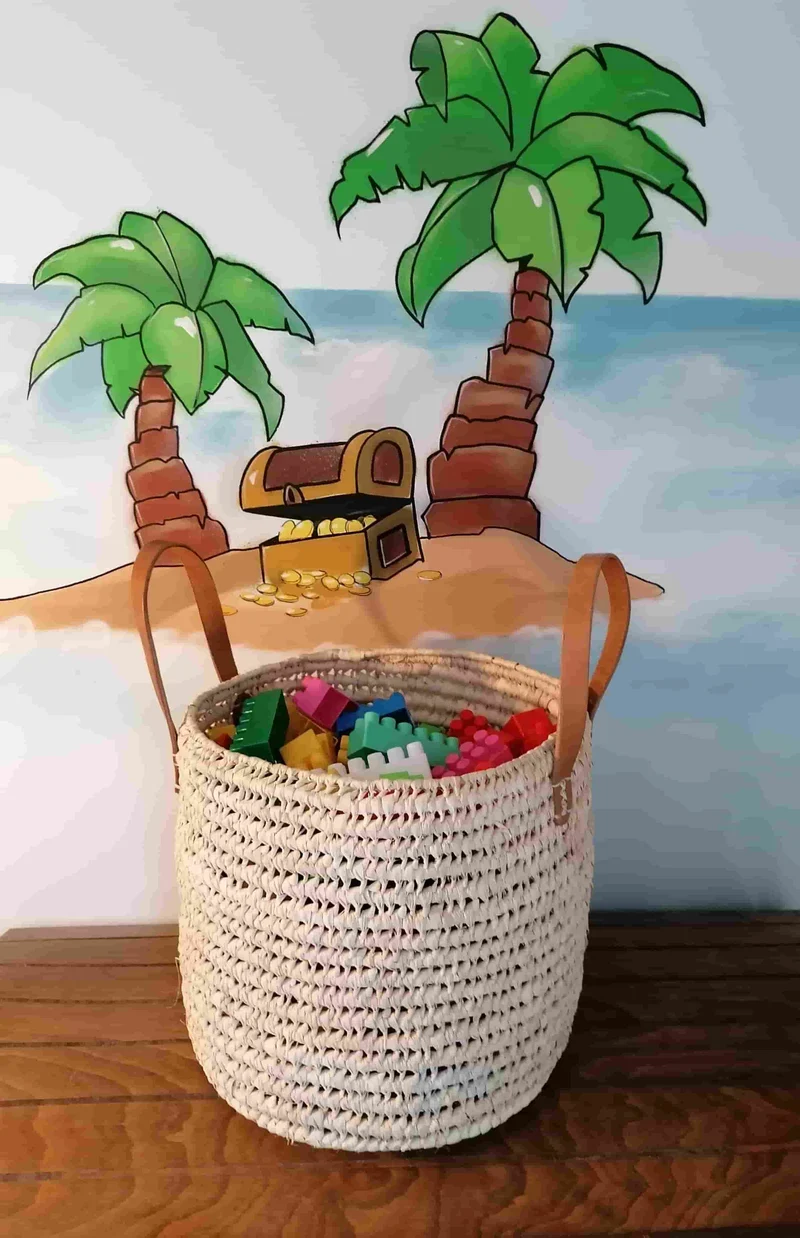 Bac Corbeille Coffre de rangement - Pour doudous, jouets... 3 TAILLES AU CHOIX