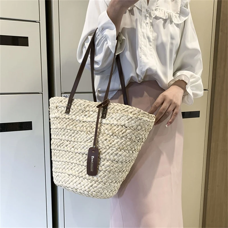 Sac à main bohème en paille pour femmes
