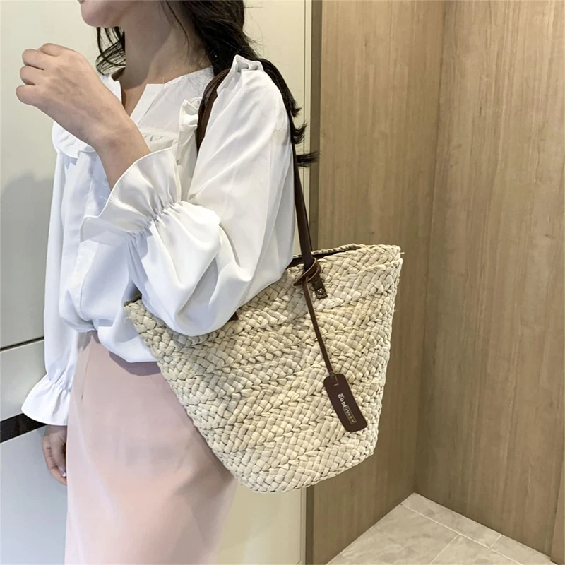 Sac à main bohème en paille pour femmes