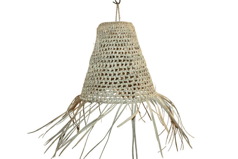 SUSPENSION Cone Paille - Luminaire Lustre Abat jour ajouré - 3 TAILLES au CHOIX - Marocain rotin
