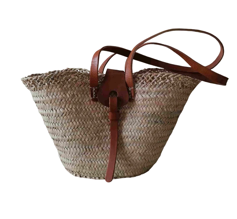 Sublime Sac Anses Longues Cuir - Cabas Panier marchés courses plage