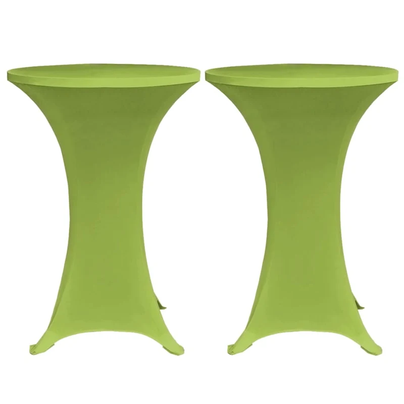 Housses de table extensible 4 pièces 80 cm Vert DEC022522