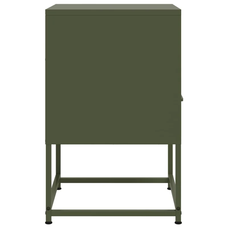 Lot de 2 tables de chevet avec tiroir 36 x 39 x 60,5 cm acier vert DEC035770