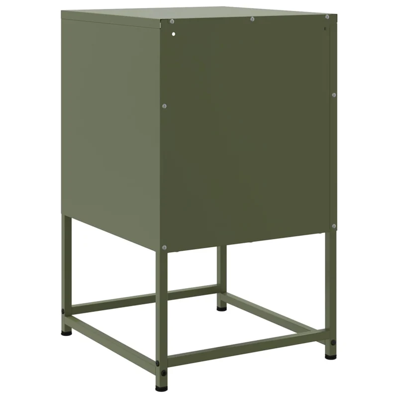 Lot de 2 tables de chevet avec tiroir 36 x 39 x 60,5 cm acier vert DEC035770