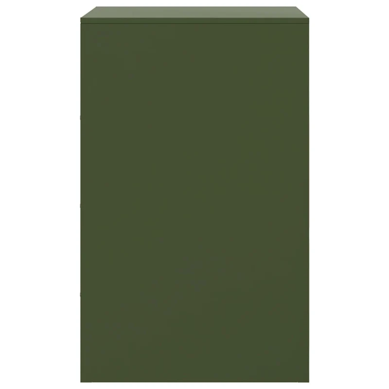 Lot de 2 tables de chevet avec compartiment avec porte 34,5 x 39 x 62 cm acier vert DEC035759