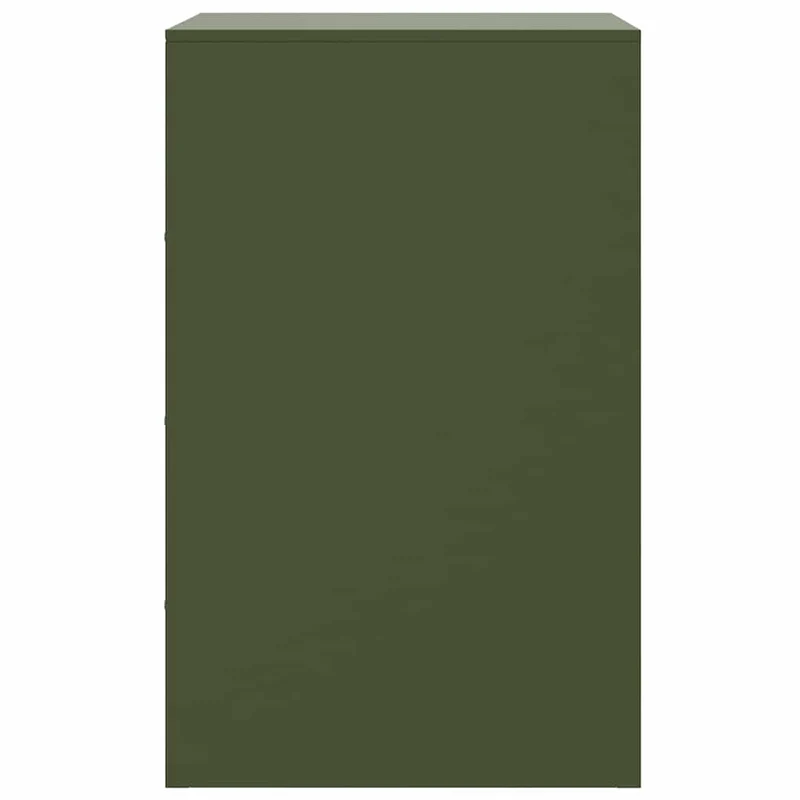 Lot de 2 tables de chevet avec 3 tiroirs 34,5 x 39 x 62 cm acier vert DEC035760