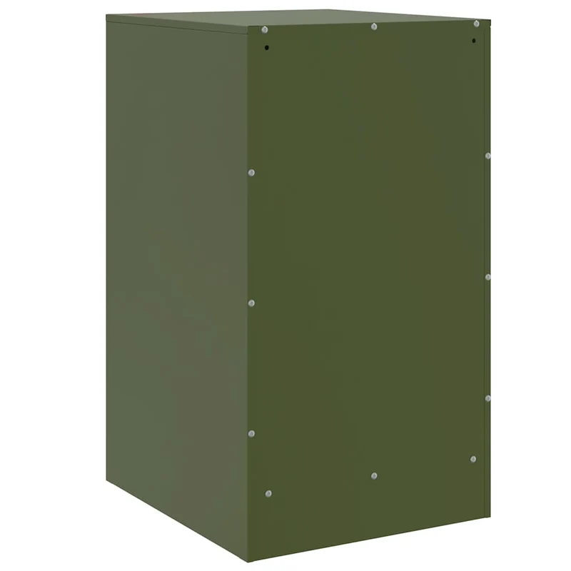Lot de 2 tables de chevet avec 3 tiroirs 34,5 x 39 x 62 cm acier vert DEC035760