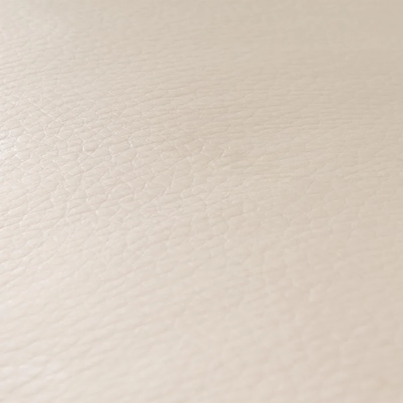 Fauteuil tv relaxation avec repose-pieds en PVC blanc crème 04_0006894