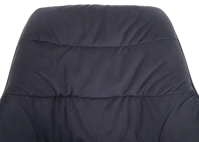 Lot de 6 chaises de salle à manger rembourrées avec accoudoirs pivotantes métal et tissu gris 04_0007718