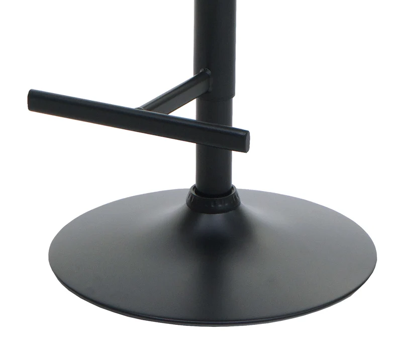 Lot de 2 tabourets de bar chaises de comptoir pivotant réglable en hauteur avec dossier PVC marron 04_0007464