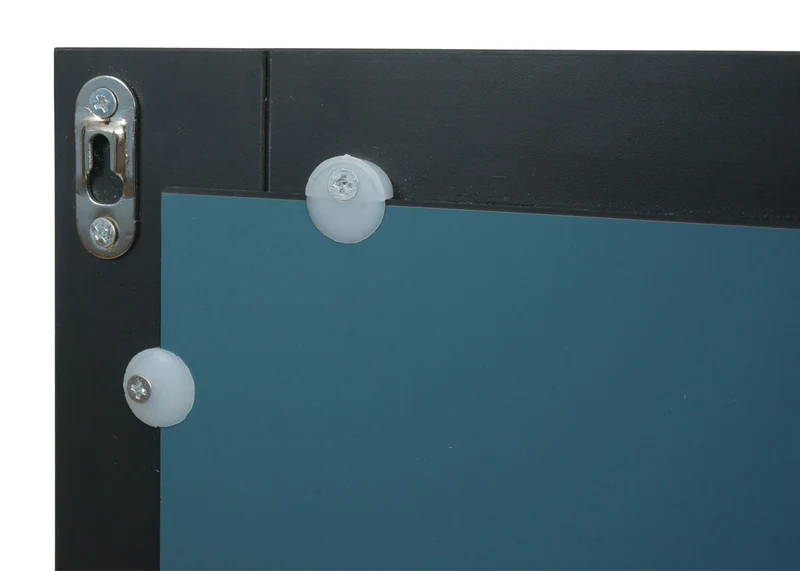 Miroir mural de salle de bain 72 x 52 cm en MDF noir 04_0007887