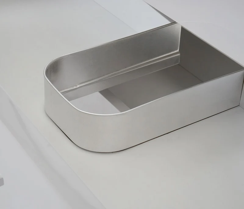 Meuble sous-lavabo meuble de salle de bain MDF brillant gris 04_0007849