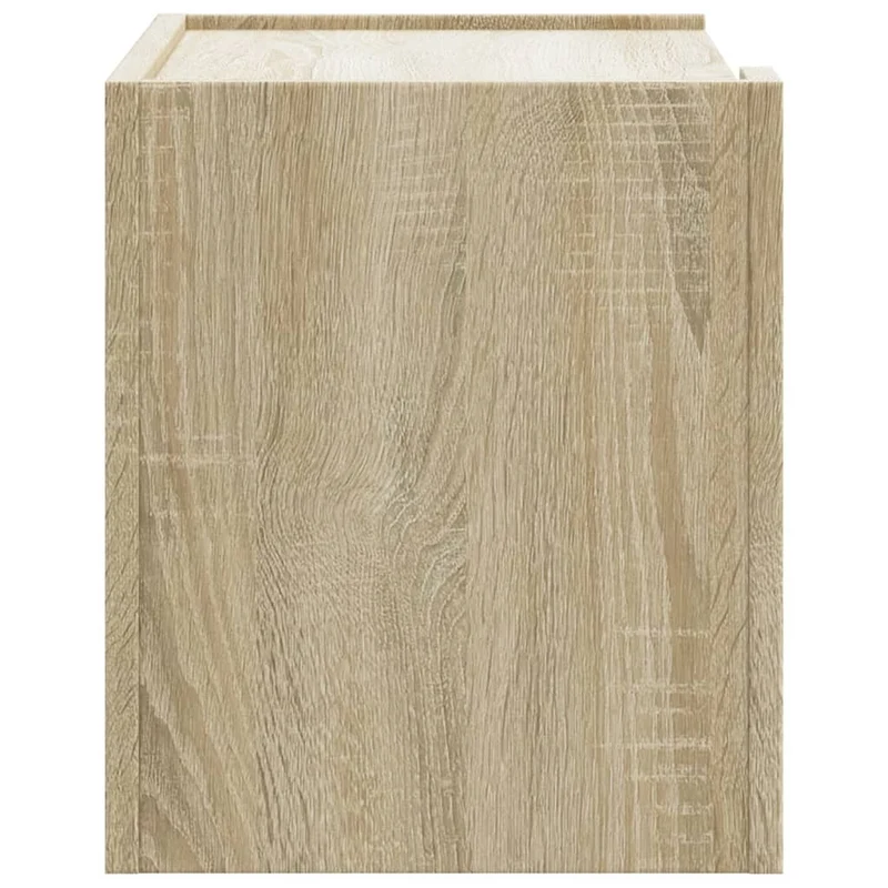 Table de chevet murale avec tiroirs 45 x 30 x 35 cm bois d'ingénierie couleur chêne DEC034288