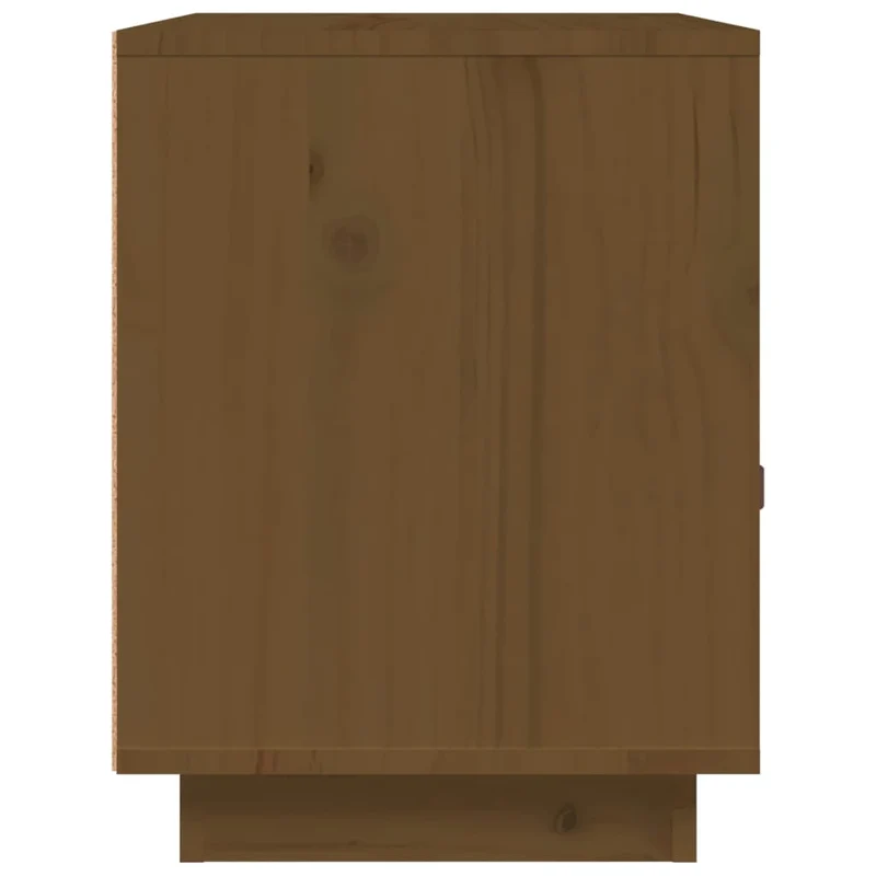 Table de chevet compartiment ouvert et tiroir 40 x 34 x 45 cm bois de pin massif marron DEC034131