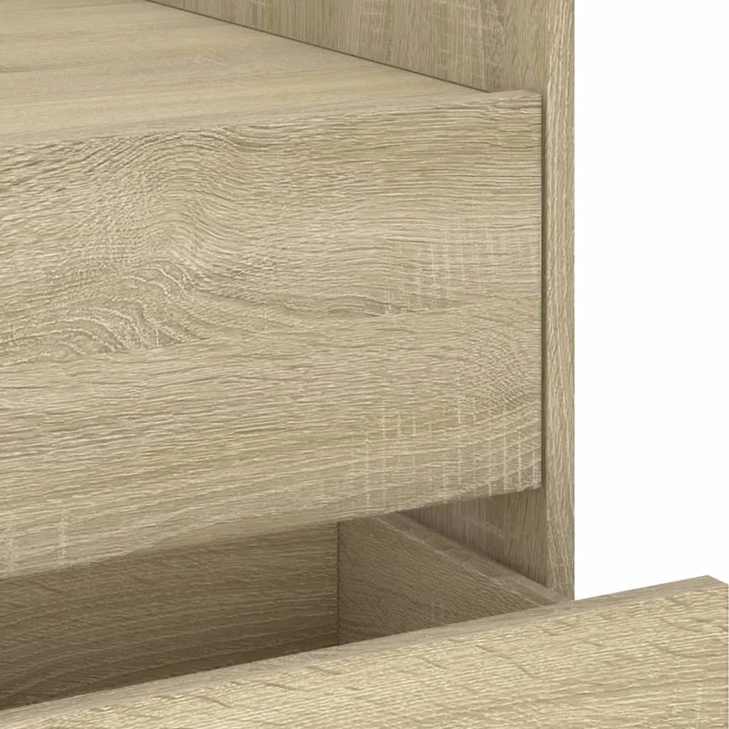 Table de chevet avec tiroirs 45 x 50 x 50 cm bois d’ingénierie couleur chêne DEC033882