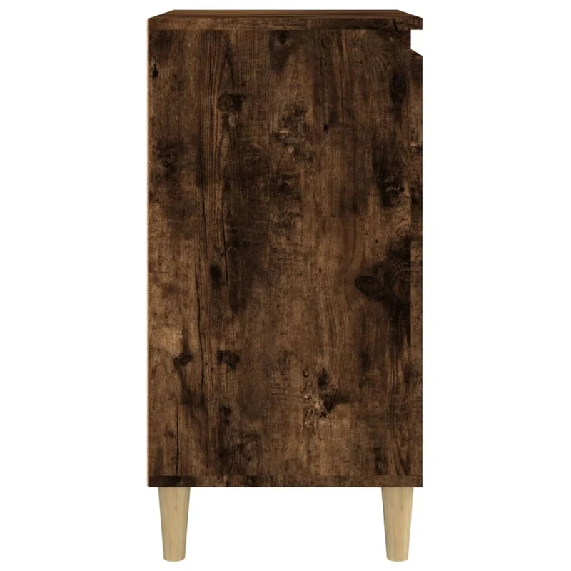 Table de chevet avec compartiment étagères avec porte 40 x 35 x 70 cm bois d'ingénierie marron DEC033605