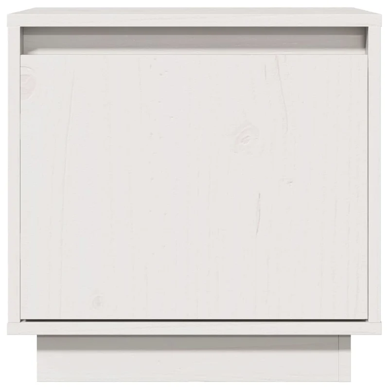 Table de chevet avec compartiment avec porte 40 x 30 x 40 cm bois de pin blanc DEC033336